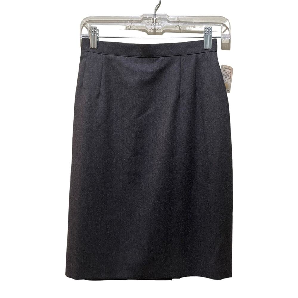Giorgio Armani Charcoal Straight Pencil Skirt